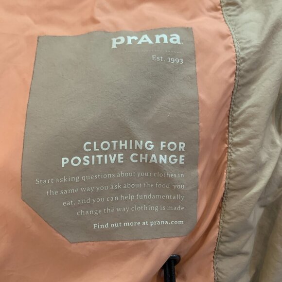 Prana Mens Timber Trail Water Resistant Down Vest with Pokets Chestnut Sz M - Picture 8 of 12